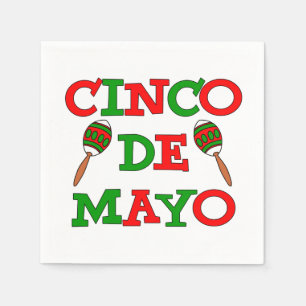 Serviette En Papier Maracas du Cinco De Mayo