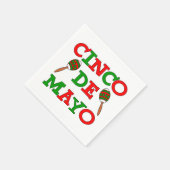 Serviette En Papier Maracas du Cinco De Mayo (Coin)
