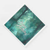 Serviette En Papier Marais vert déplaisant (Coin)