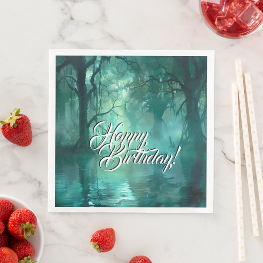 Serviette En Papier Marais vert déplaisant (En situation)