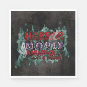 Serviette En Papier Marathon d'Halloween Horror en cours