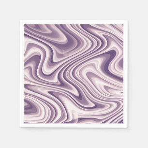Serviette En Papier Marbre Abstrait pourpre liquide