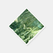 Serviette En Papier Marbre Alpi Vert (Coin)