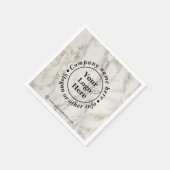 Serviette En Papier Marbre beige (Coin)
