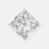 Serviette En Papier Marbre blanc (Coin)