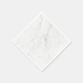 Serviette En Papier Marbre Blanc (Coin)