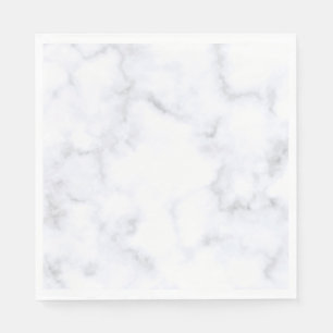Serviette En Papier Marbre blanc