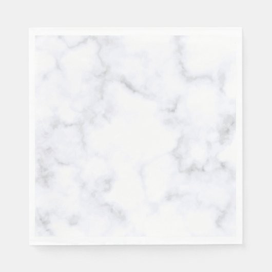 Serviette En Papier Marbre blanc (Devant)