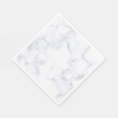 Serviette En Papier Marbre blanc (Coin)