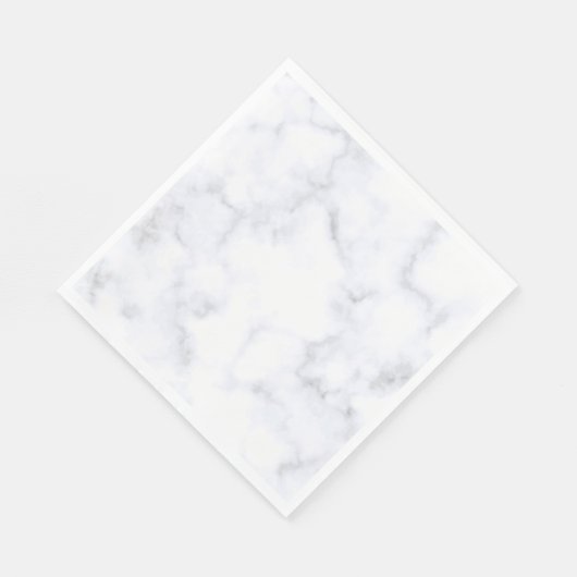 Serviette En Papier Marbre blanc (Coin)