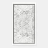 Serviette En Papier Marbre blanc et gris simple | (Devant)