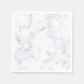 Serviette En Papier Marbre Blanc Moderne (Devant)