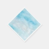 Serviette En Papier marbre bleu (Coin)