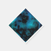 Serviette En Papier Marbre Bleu Cosmic Faux (Coin)