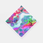 Serviette En Papier Marbre coloré Fluid Art (Coin)