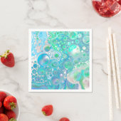 Serviette En Papier Marbre de verre de mer (En situation)