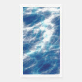 Serviette En Papier Marbre d'eau bleue (Devant)