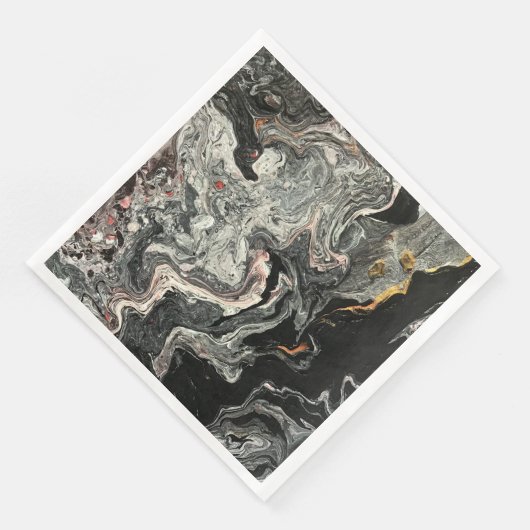 Serviette En Papier Marbre fluide Agate (Coin)