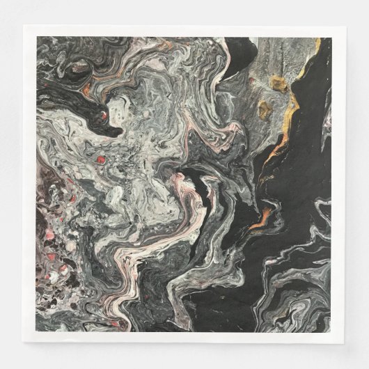 Serviette En Papier Marbre fluide Agate (Devant)