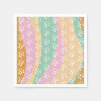 Marbre Impression de Patte de Animal Rétro Groovy 