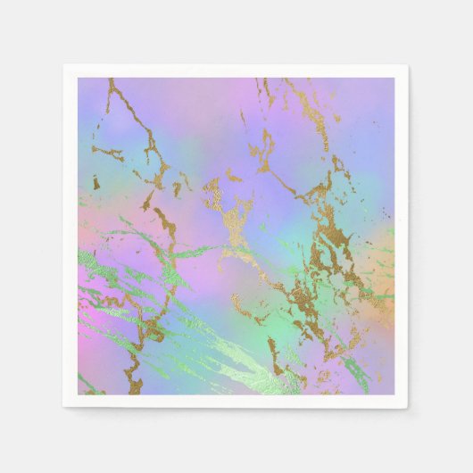 Serviette En Papier Marbre millénaire | Playbow Pastel Ombre (Devant)