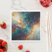 Serviette En Papier Marbre mystique (En situation)