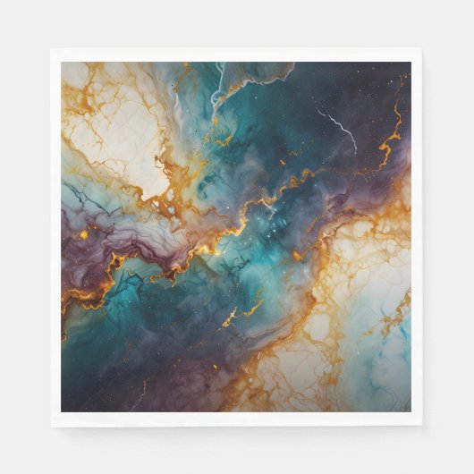 Serviette En Papier Marbre mystique (Devant)