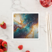 Serviette En Papier Marbre mystique (En situation)