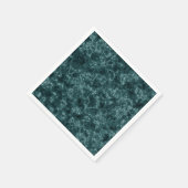 Serviette En Papier Marbre noir turquoise (Coin)
