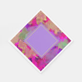 Serviette En Papier Marbre pourpre, violet et or (Coin)