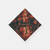 Serviette En Papier Marbre rouille Feuille Découpage serviettes (Coin)