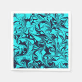 Serviette En Papier Marbre turquoise (Devant)