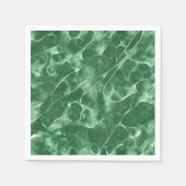 Serviette En Papier Marbre Vert (Devant)