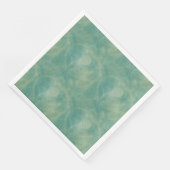 Serviette En Papier marbre vert abstrait (Coin)