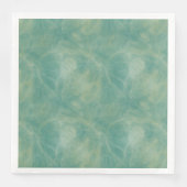 Serviette En Papier marbre vert abstrait (Devant)
