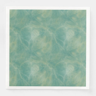 Serviette En Papier marbre vert abstrait