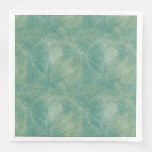 Serviette En Papier marbre vert abstrait (Devant)