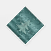 Serviette En Papier Marbre vert émeraude (Coin)