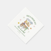 Serviette En Papier Marché aux fleurs Frais du marché Enterrement de v (Coin)