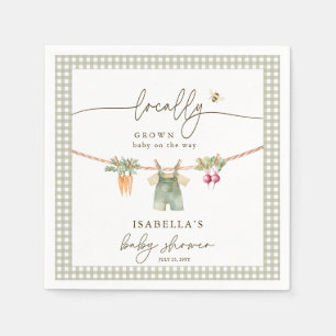 Serviette En Papier Marché de producteurs locaux Baby Shower