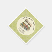 Serviette En Papier Marché des agriculteurs fraîchement arrivé Mariage (Coin)