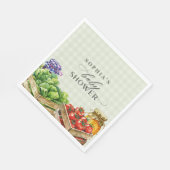 Serviette En Papier Marché des fermiers frais Baby shower cultivé loca (Coin)