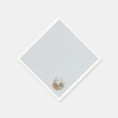 Serviette En Papier Marché fermier bleu frais  (Coin)