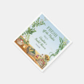 Serviette En Papier Marché fermier, douche de mariée Fraîche du marché (Coin)