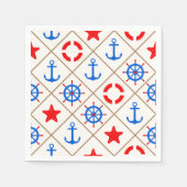 Serviette En Papier Marche maritime. (Devant)