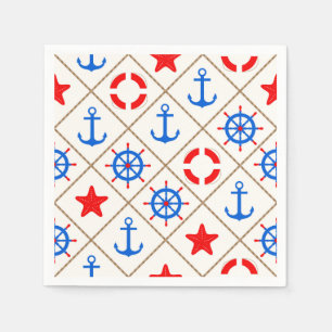 Serviette En Papier Marche maritime.