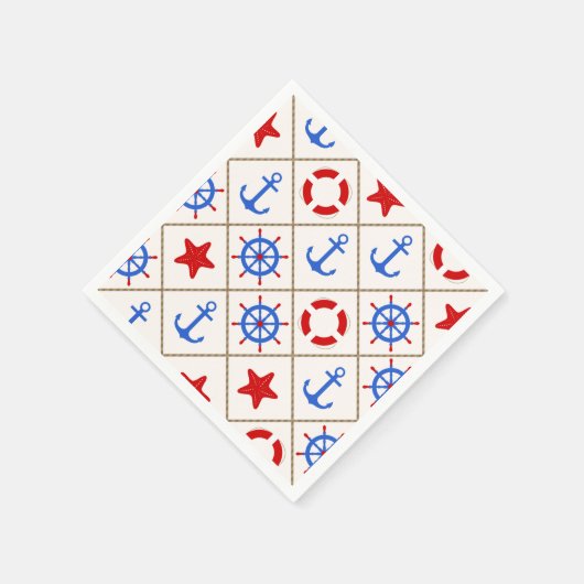 Serviette En Papier Marche maritime. (Coin)