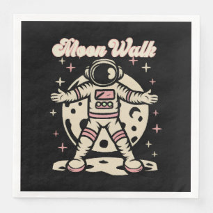 Serviette En Papier Marche sur la Lune Astronaute