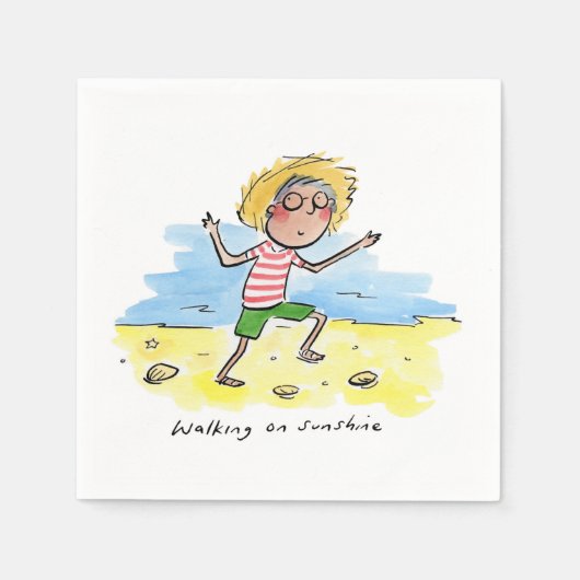 Serviette En Papier Marcher sur Sunshine (Devant)