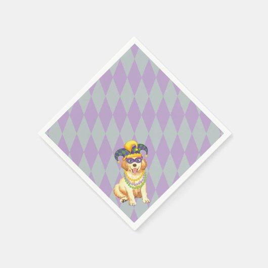 Serviette En Papier Mardi Gras (Coin)